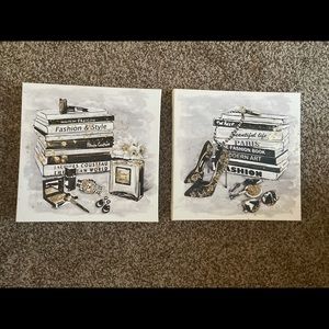 Fashion Inspired Wall Canvas - 2 piece set